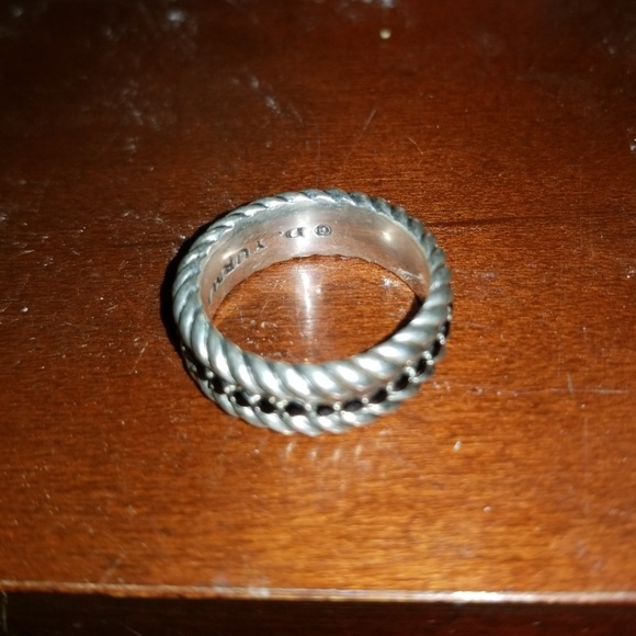 Authentic David Yurman, black diamond cable band - Picture 4 of 4